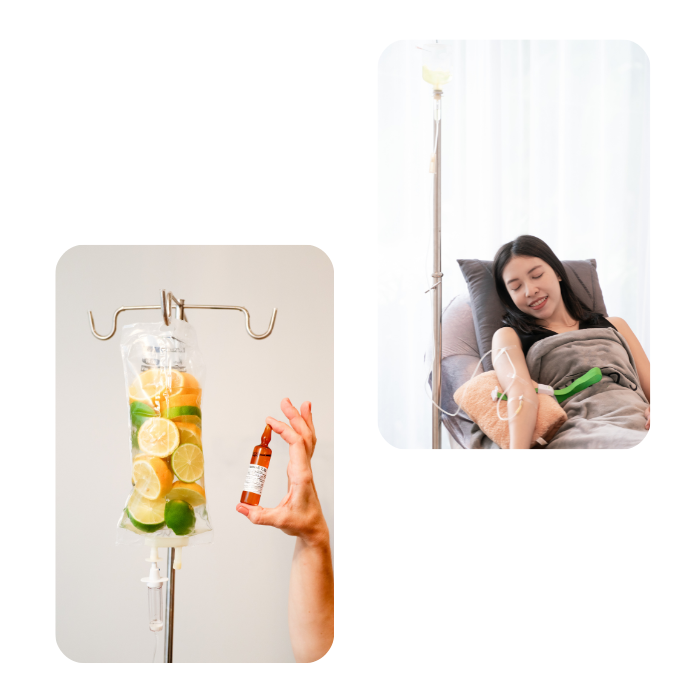 Vitamin infusion for hydration and wellness